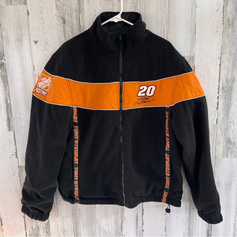 NASCAR Winners Circle Tony Stewart Graphic Full Zip Jacket Size Large